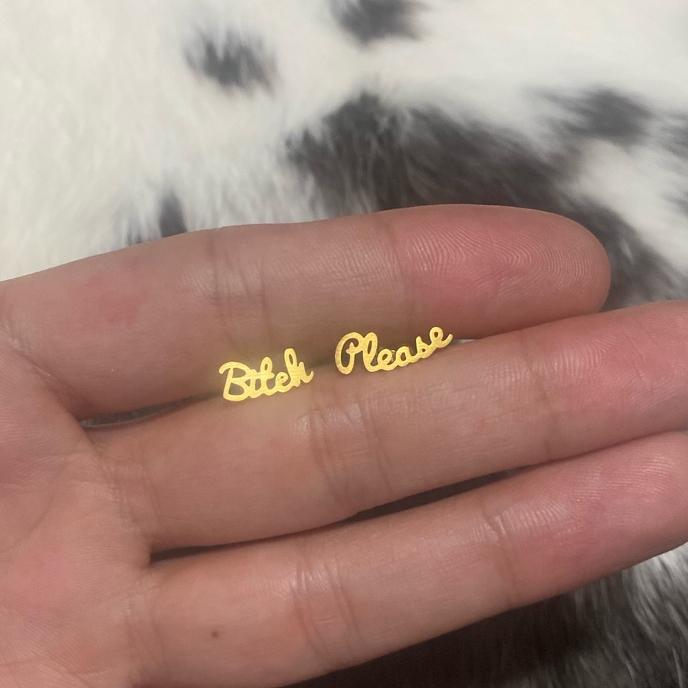 Earrings that say it, so you don’t have to!
